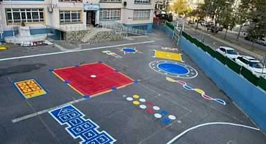 Samsun’da Okul Bahçeleri Güzelleşiyor: Çocuklar İçin Renkli Oyun Alanları