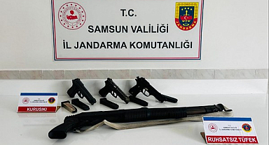 Bafra'da Silah Kaçakçılığı Operasyonu: 2 Şüpheli Gözaltında