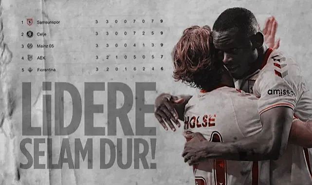Lidere Selam Dur! Samsunspor Avrupa'nın Zirvesinde...