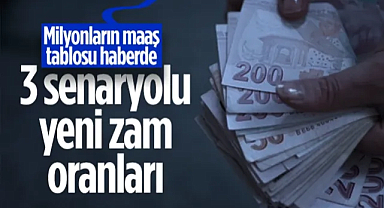 Milyonların Maaş Tablosu Burada! İşte 3 Senaryolu Yeni Zam Oranları
