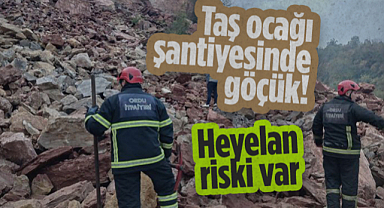 Ordu'da Taş ocağı Şantiyesinde Göçük! Heyelan Riski Var