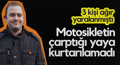 Samsun'da Motosikletin Çarptığı Yaya Hayatını Kaybetti