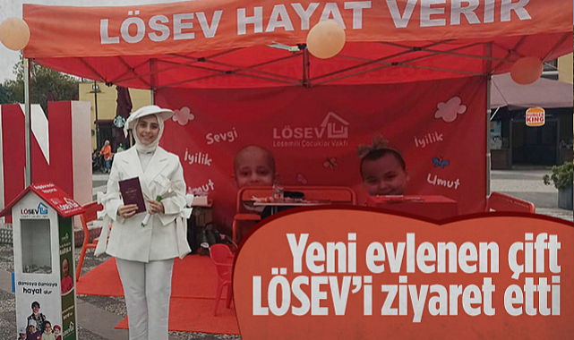  Samsun'da Yeni Evlenen Çift LÖSEV’i Ziyaret Etti