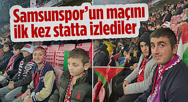 Samsunspor'un Maçını İlk Kez Statta İzlediler