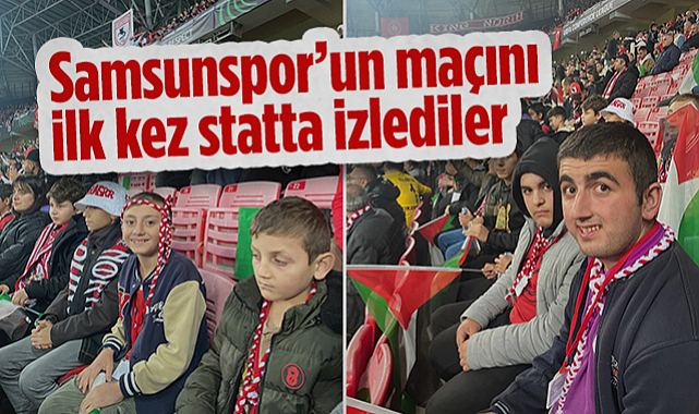 Samsunspor'un Maçını İlk Kez Statta İzlediler