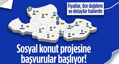 Sosyal Konut Projesine Başvurular Başlıyor! Samsun'da Fiyatlar, İlçe Dağılımı ve Detaylar...