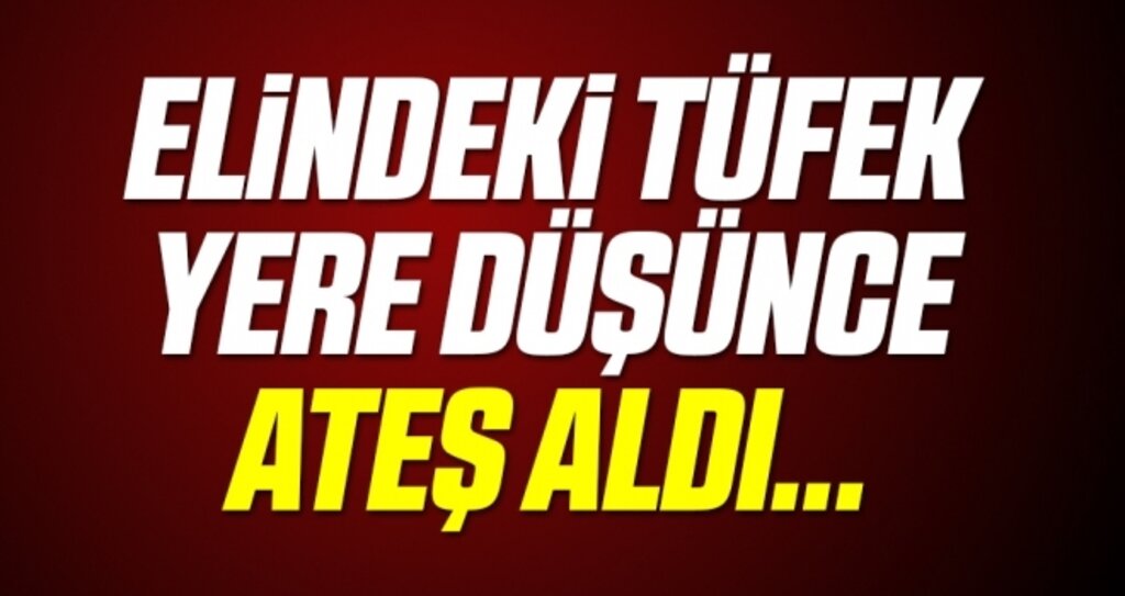 Elindeki tüfek yere düşünce ateş aldı: Eşi ve kendisi vuruldu