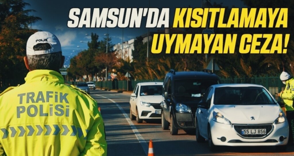 Samsun'da kısıtlamaya uymayan 713 kişiye 955 bin TL ceza