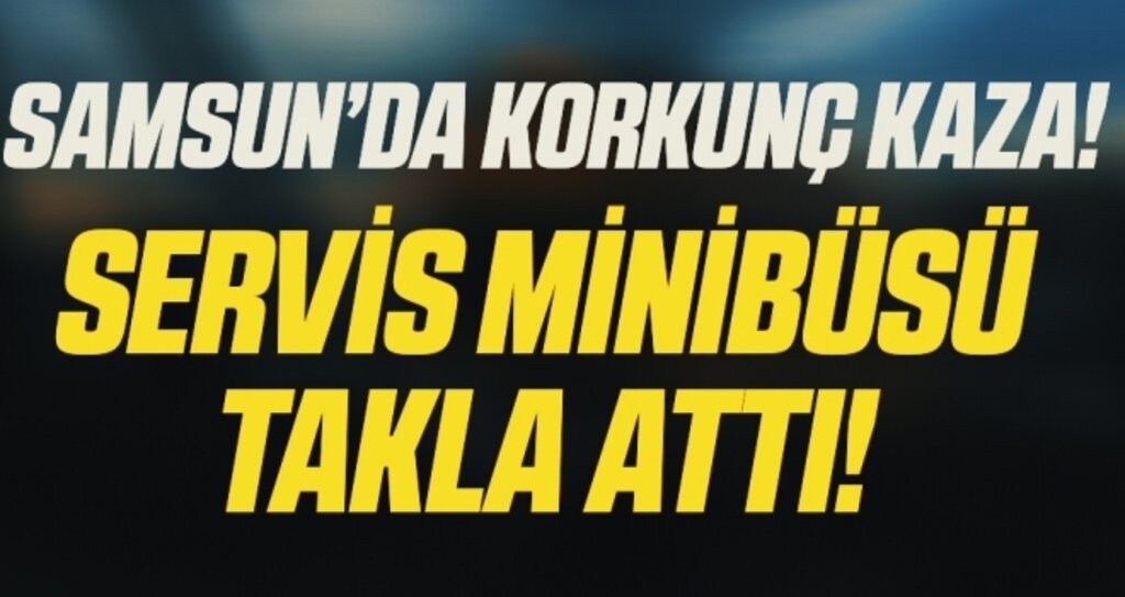 Çarşamba’da Servis Minibüsü Takla Attı: 3 Yaralı
