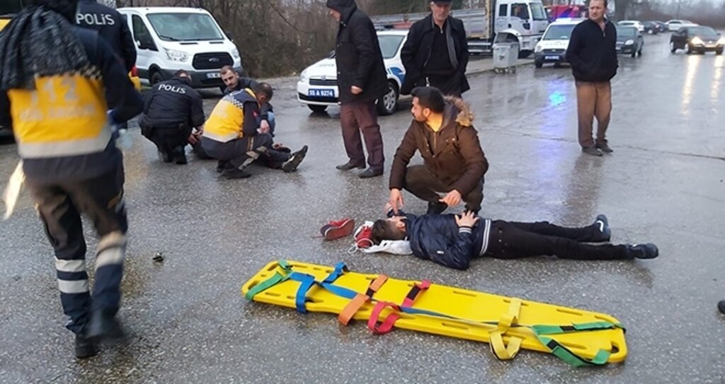 Samsun'da motosiklet kazası: 2 yaralı
