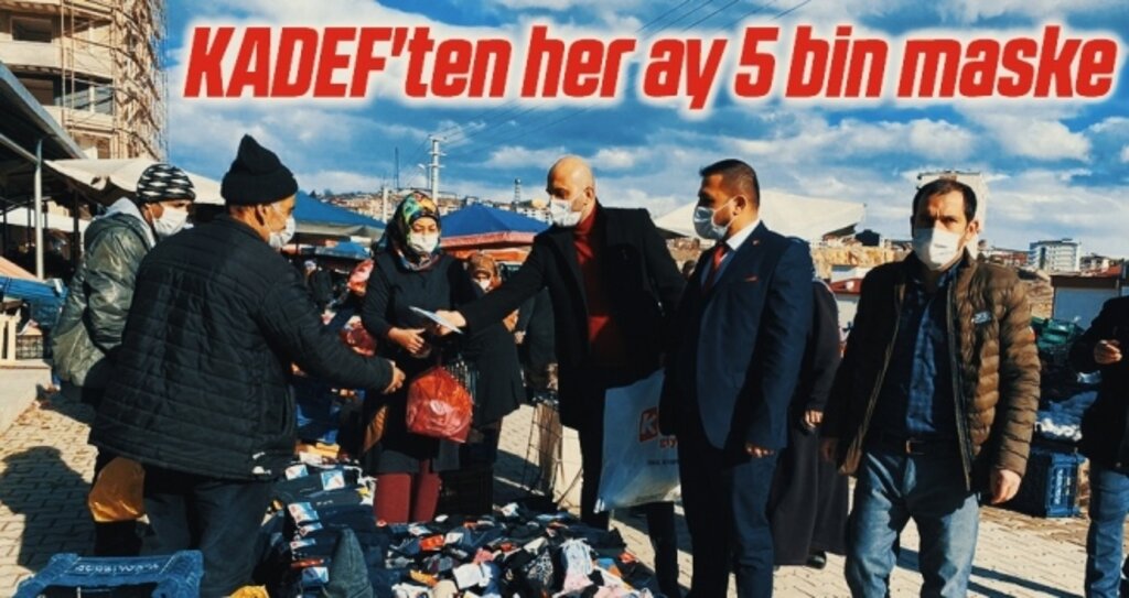 KADEF'ten her ay 5 bin maske