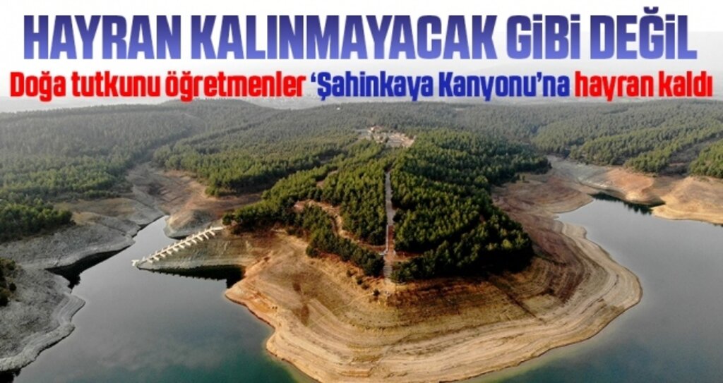 Doğa tutkunu öğretmenler ’Şahinkaya Kanyonu’na hayran kaldı