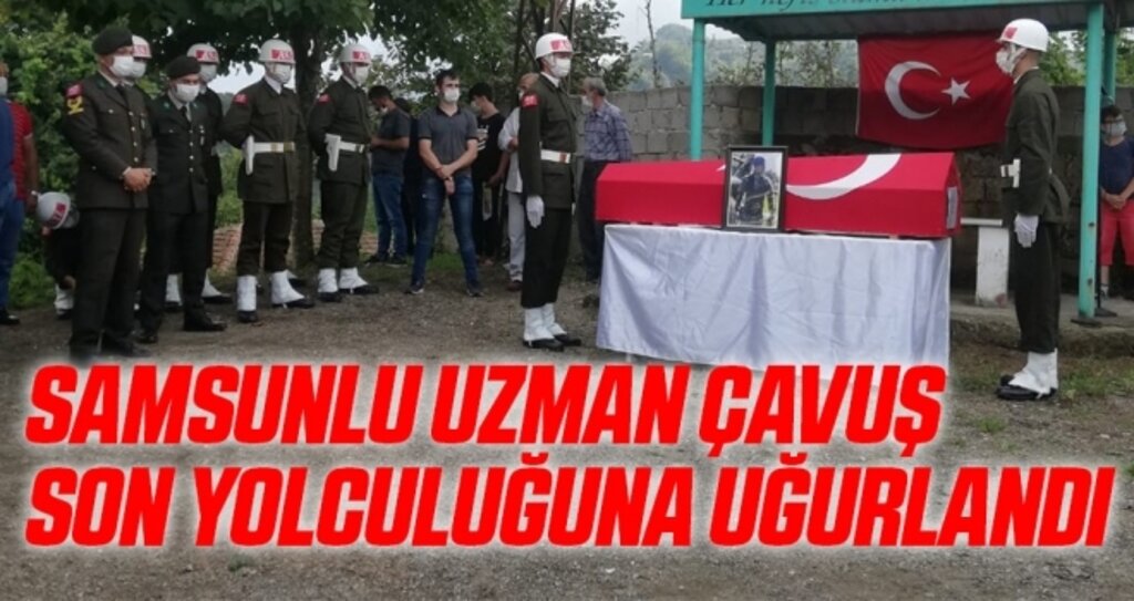 Samsun'da Kazada hayatını kaybeden uzman çavuş toprağa verildi