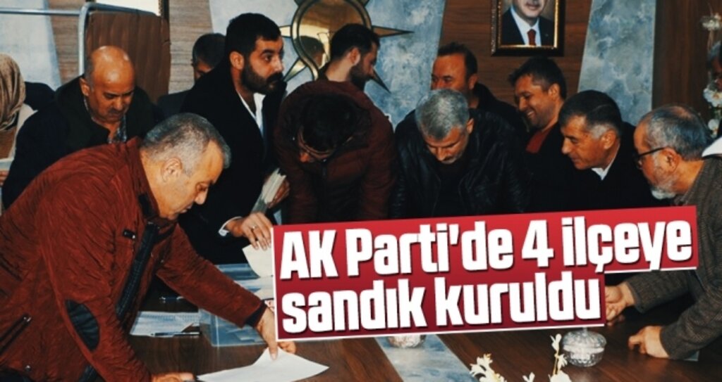 AK Parti Samsun'da 4 İlçeye Sandık Kuruldu