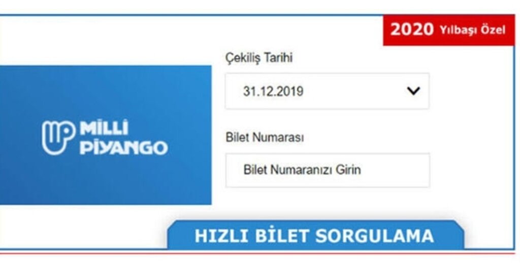 MPİ bilet sorgulama ekranı: 80 milyon çeyrek bilete! 2020 Milli Piyango yılbaşı çekiliş sonuçları…