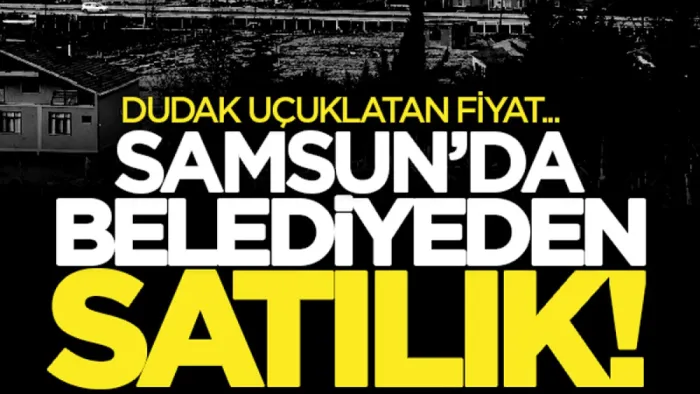 Samsun'da satılık arsa! Asarcık Belediyesi'nden milyonluk satış...