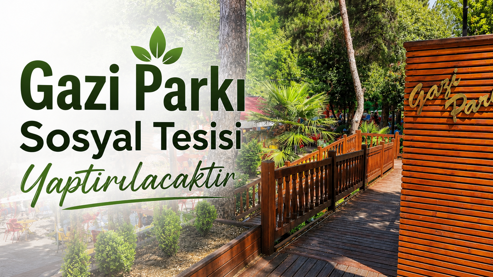 Samsun Gazi Parkı Sosyal Tesisi Yaptırılacaktır