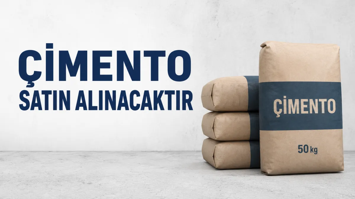 Çimento Satın Alınacaktır
