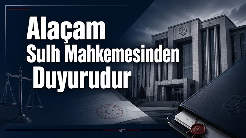 Alaçam Sulh Mahkemesinden Duyurudur