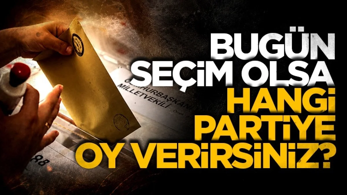Bugün seçim olsa hangi partiye oy verirsiniz?
