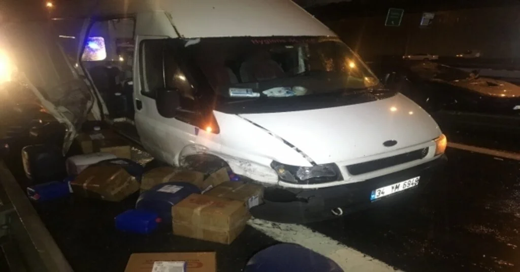 Beşiktaşta Trafik Kazası; 1 Yaralı