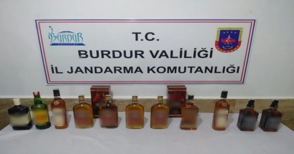 Burdurda Kaçak İçki Operasyonu