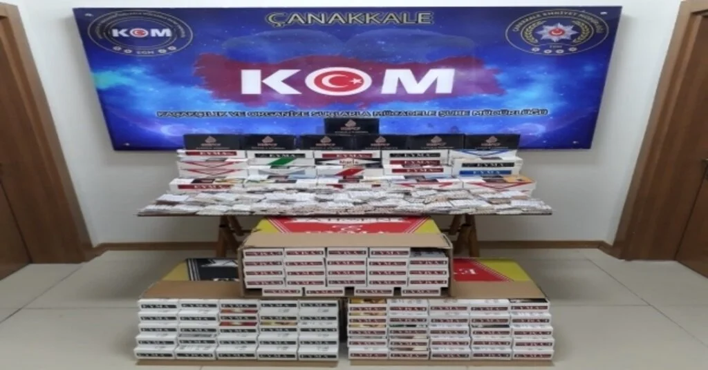 Çanakkalede Kaçak Tütün Operasyonu
