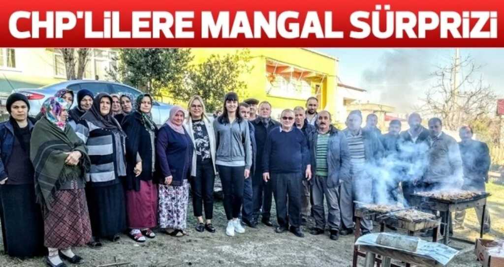 CHP'lilere mangal sürprizi