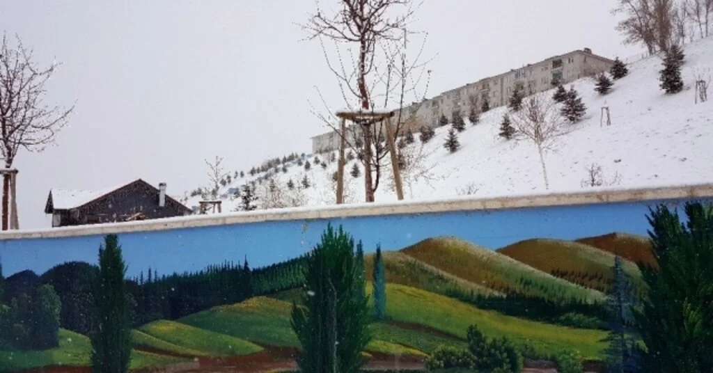 Erzurum Beyaza Büründü