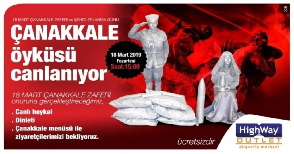 Highway Avmde Çanakkale Zaferi Etkinliği