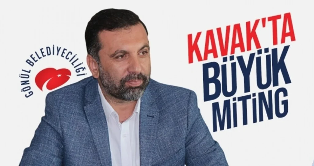 Kavak'ta büyük miting 