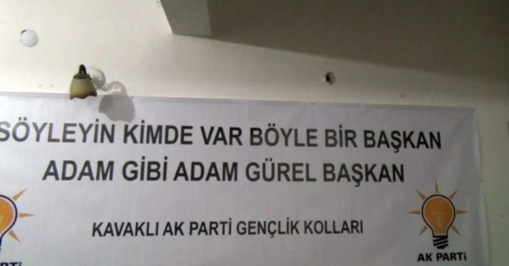Kırklarelide Ak Parti Seçim Bürosuna Silahlı Saldırı