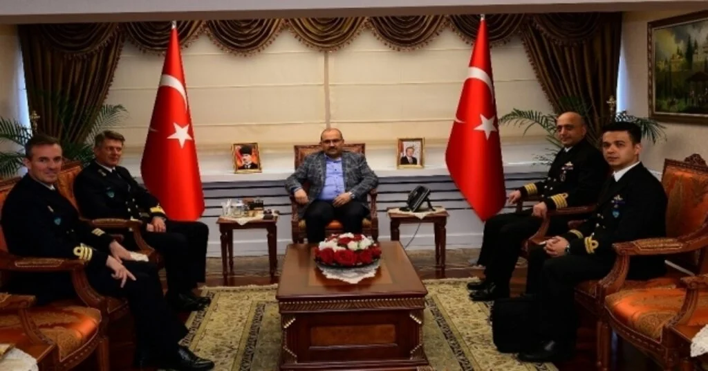 Nato Daimi Deniz Görev Grubu Gemi Komutanlarından Vali Ustaoğluna Ziyaret