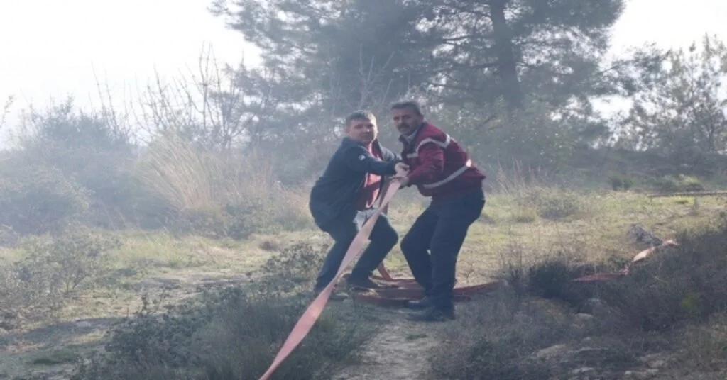 Orman Yangınında Soğutma Çalışmaları Sürüyor