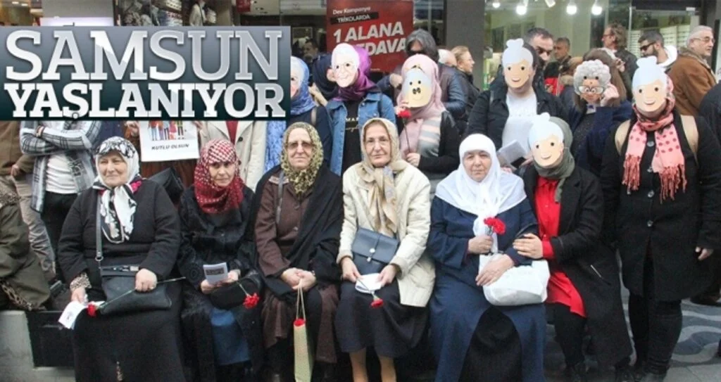Samsun yaşlanıyor 