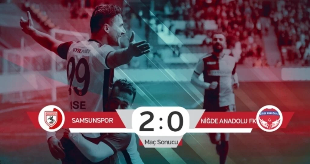 Samsunspor:2  Niğde Anadolu FK: 0  (Maç sonucu)
