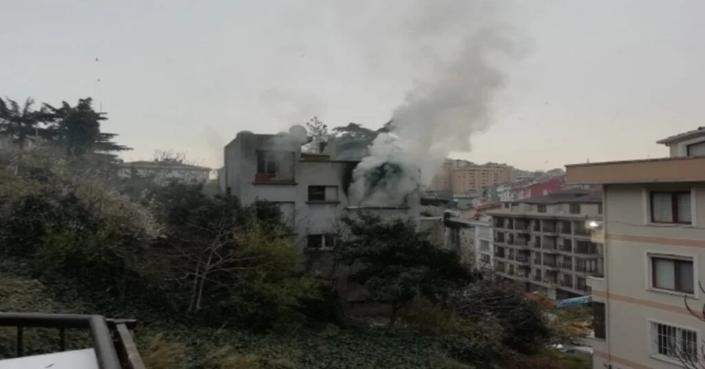 Şişlide Metruk Binada Yangın