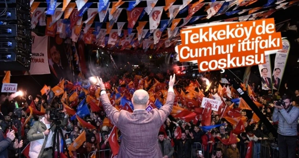 Tekkeköy'de Cumhur İttifakı coşkusu 