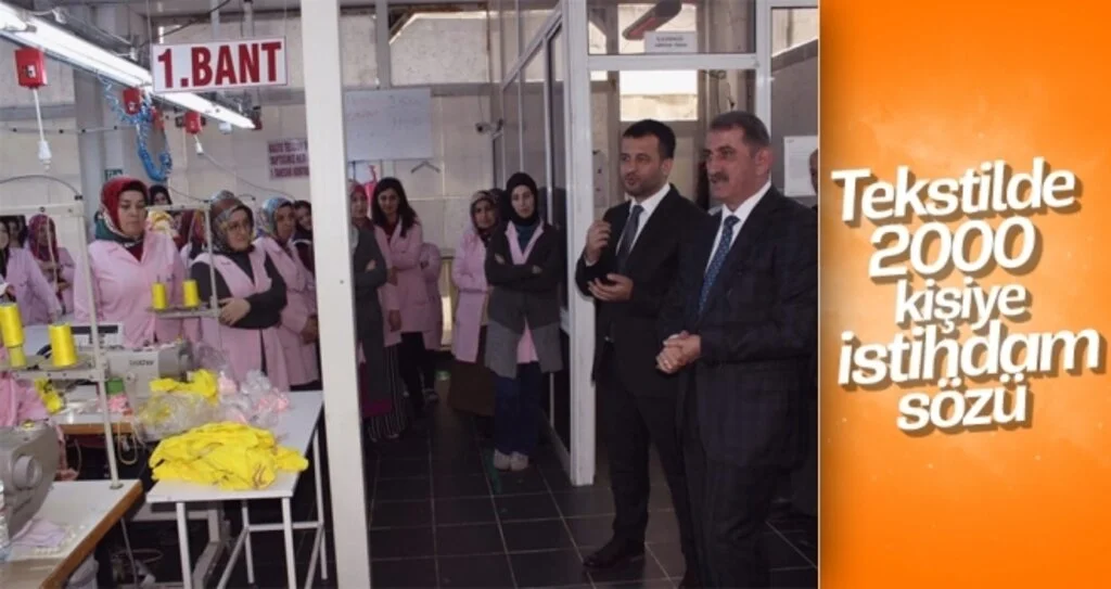 Tekstilde 2 bin kişiye istihdam sözü 