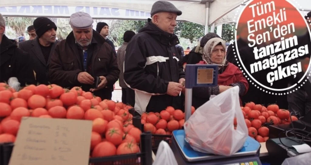 Tüm Emekli Sen'den tanzim mağazası çıkışı