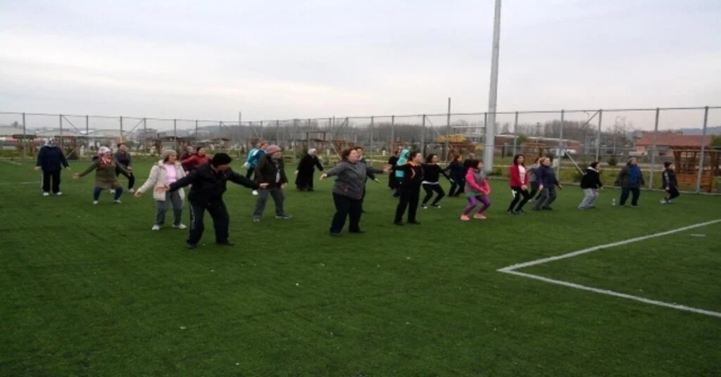 Yaşamparkta Kadınlara Özel Sabah Sporu Büyük Katılımla Sürüyor