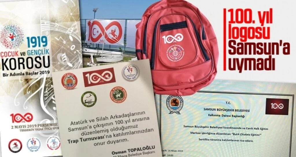 100. yıl logosu Samsun'a uymadı 