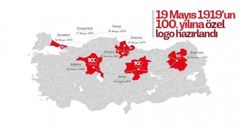 19 Mayıs 1919’un 100. yılına özel logo hazırlandı 
