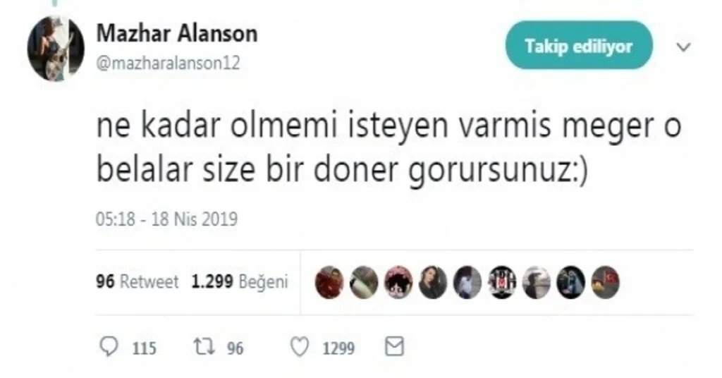 Alanson Yoğun Bakım İddialarını Yalanladı
