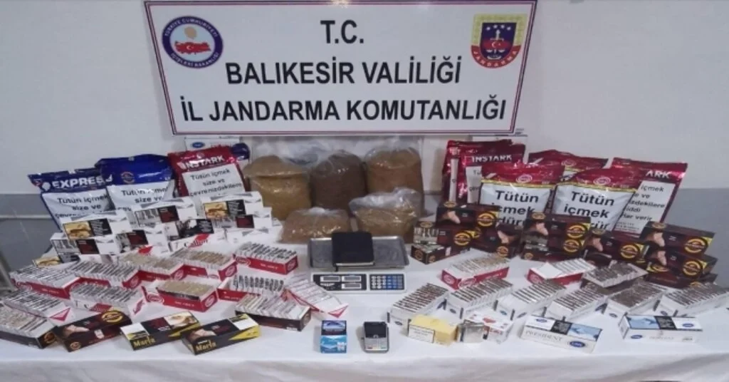 Balıkesirde Kaçak Tütün Operasyonu