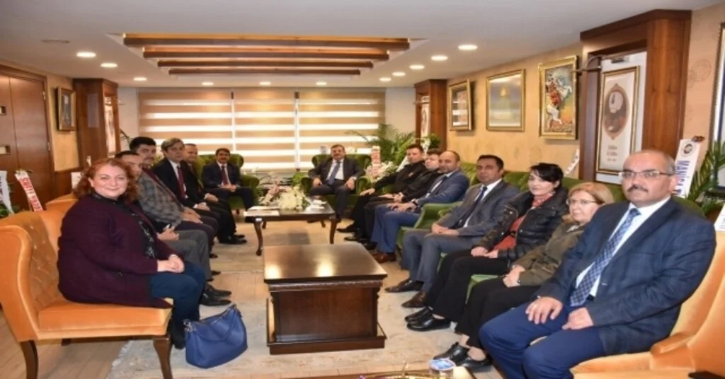 Başkan Çelik, Kaymakam Çaykara Ve Kurum Müdürlerini Ağırladı