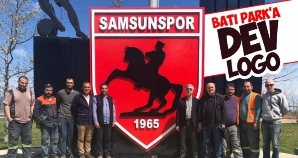 Batı Park'a dev Samsunspor logosu