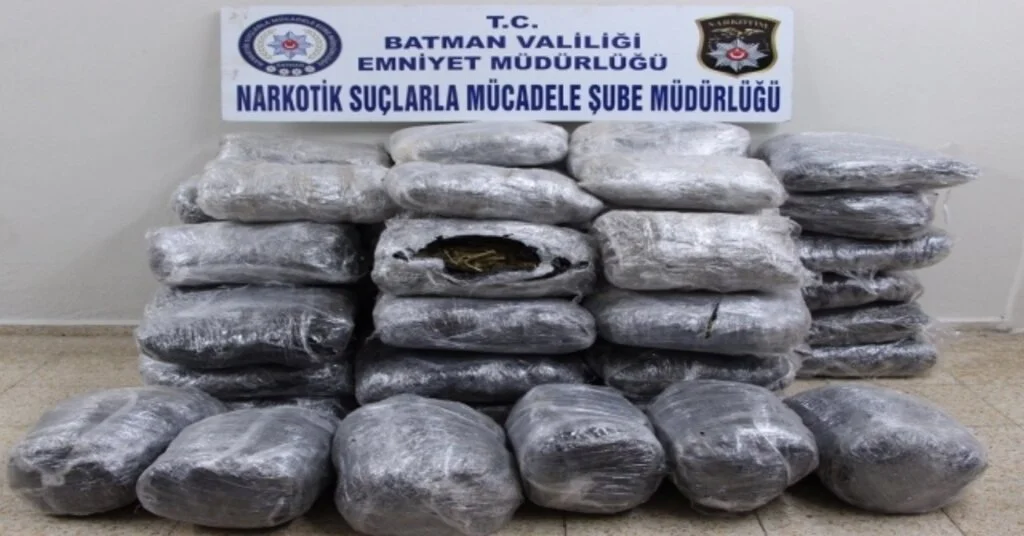 Batmanda 214 Kilogram Esrar Ele Geçirildi