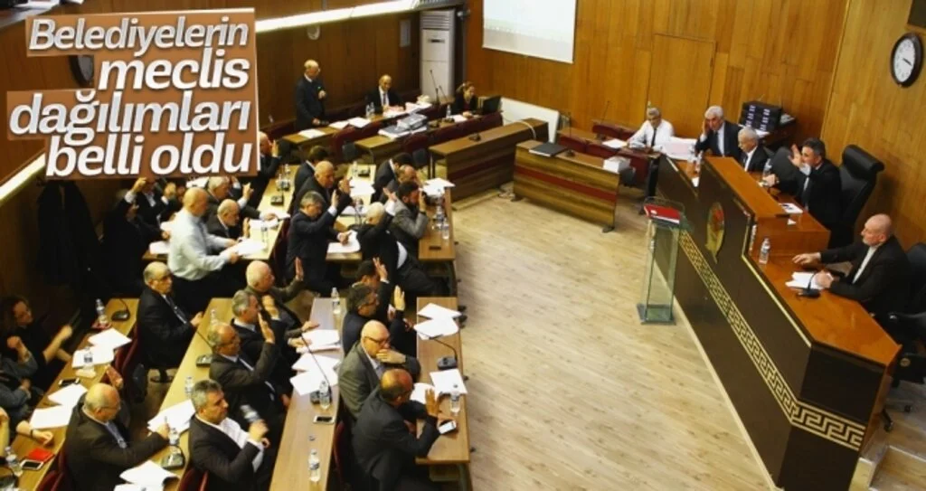 Belediyelerin meclis dağılımları belli oldu