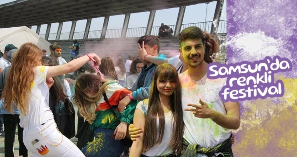 Boya festivalinde renkli görüntüler